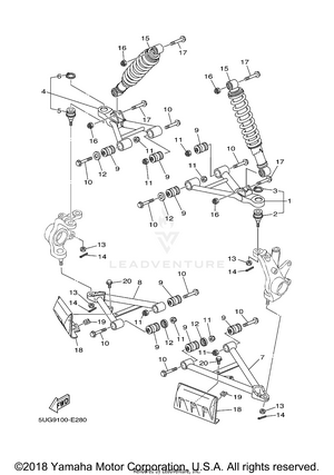 Front Suspension Wheel Schematic