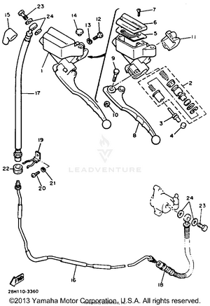 Front Master Cylinder 2 Schematic