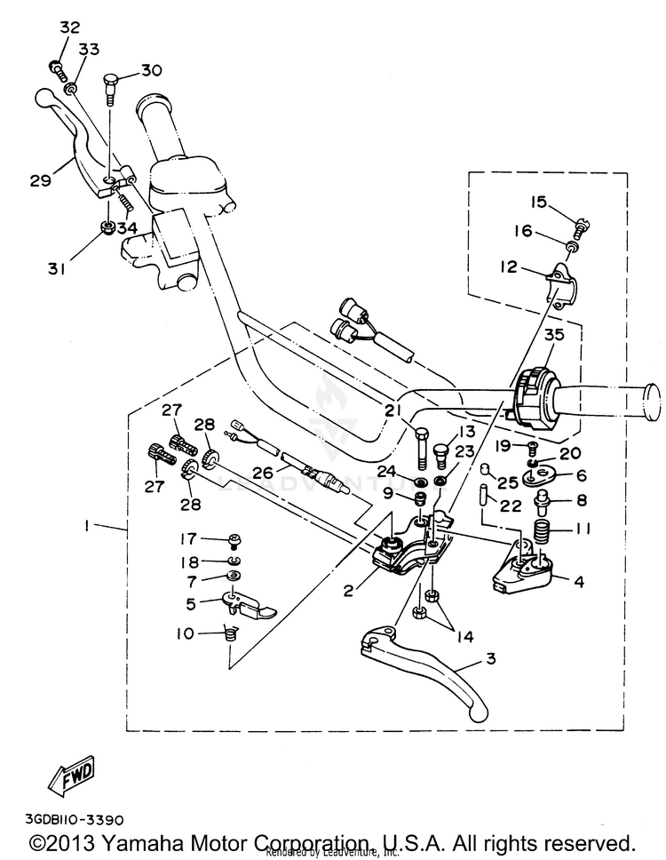 Handle Switch Lever Schematic