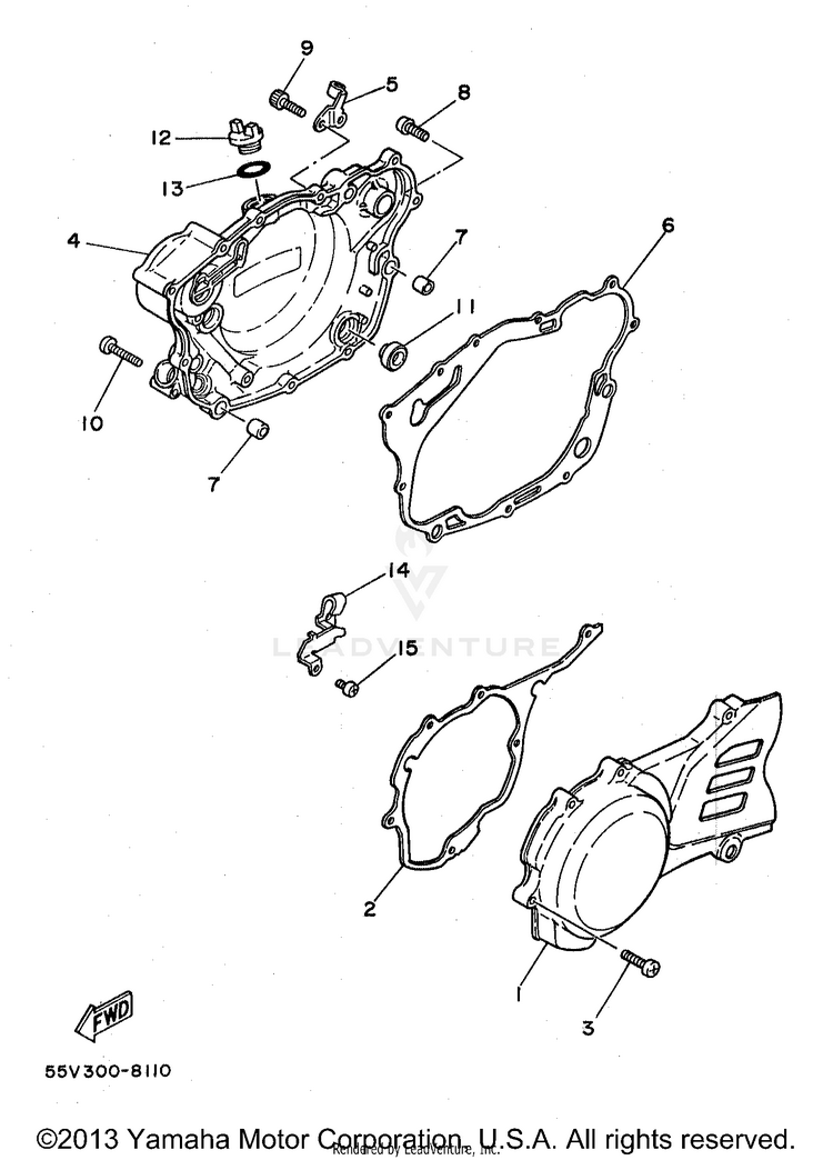 Crankcase Cover 1 Schematic