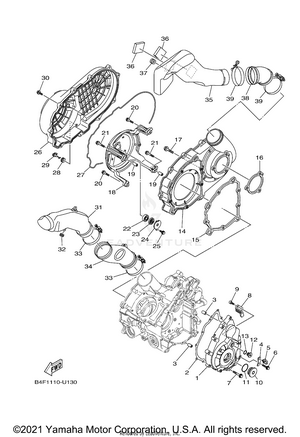 Crankcase Cover 1 Schematic