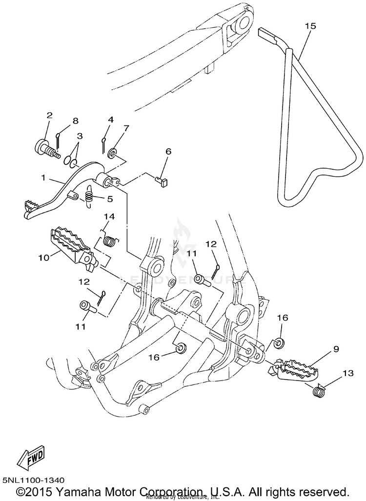 Stand Footrest Schematic