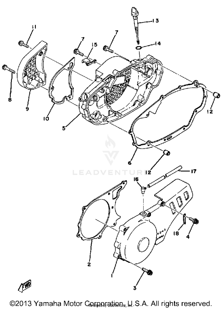 Crankcase Cover Schematic