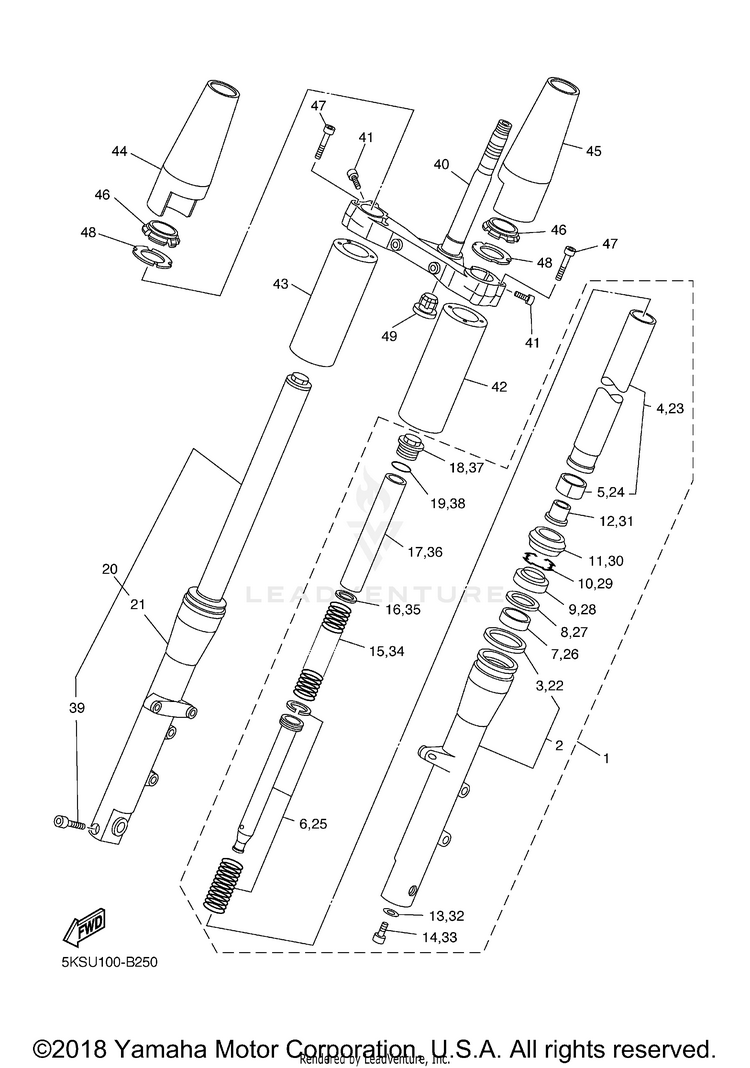 Front Fork Schematic