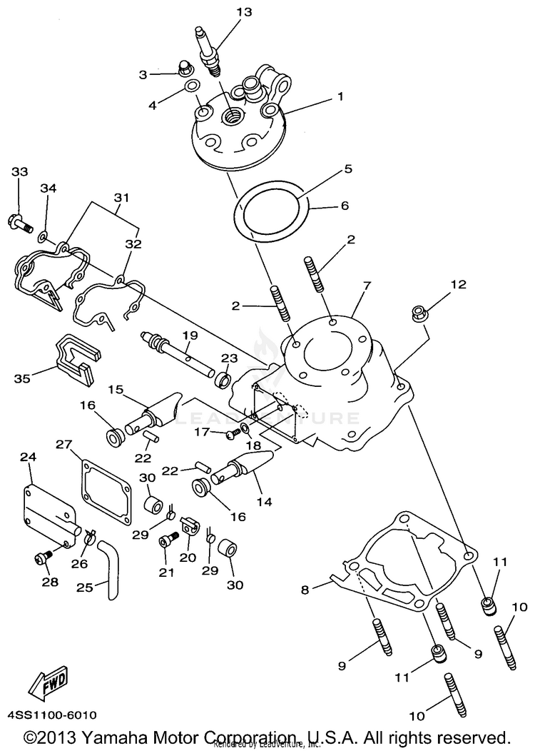 Cylinder Head Schematic