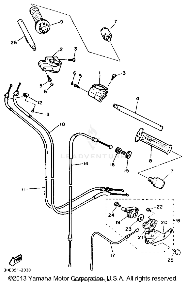 Handlebar Cable Schematic