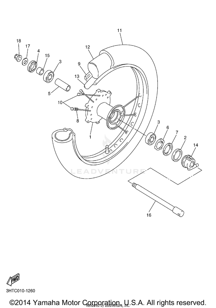 Front Wheel Schematic
