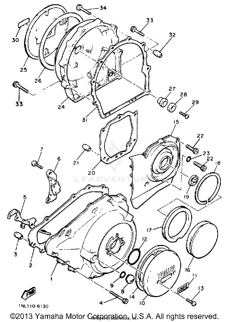 Crankcase Cover Schematic