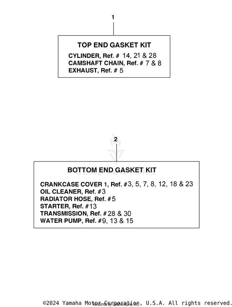 Alternate Parts YZ450F - YZ450FGL - 2016 Schematic