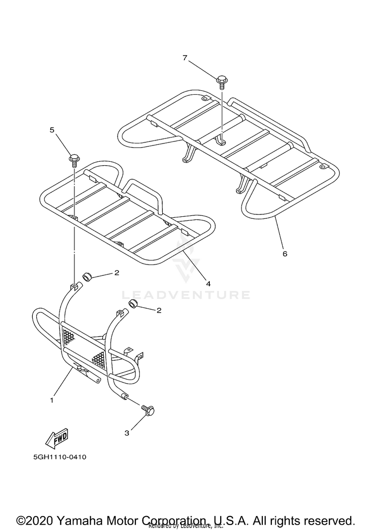 Guard KODIAK 4WD HUNTER - YFM400FAHN - 2001 Schematic