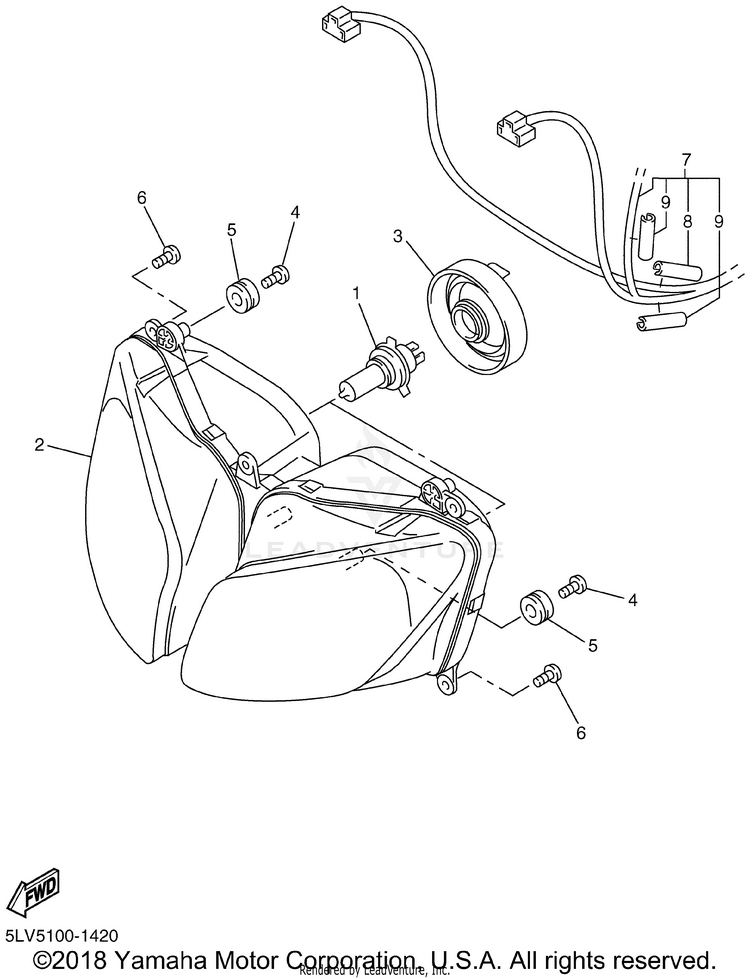 Headlight Schematic