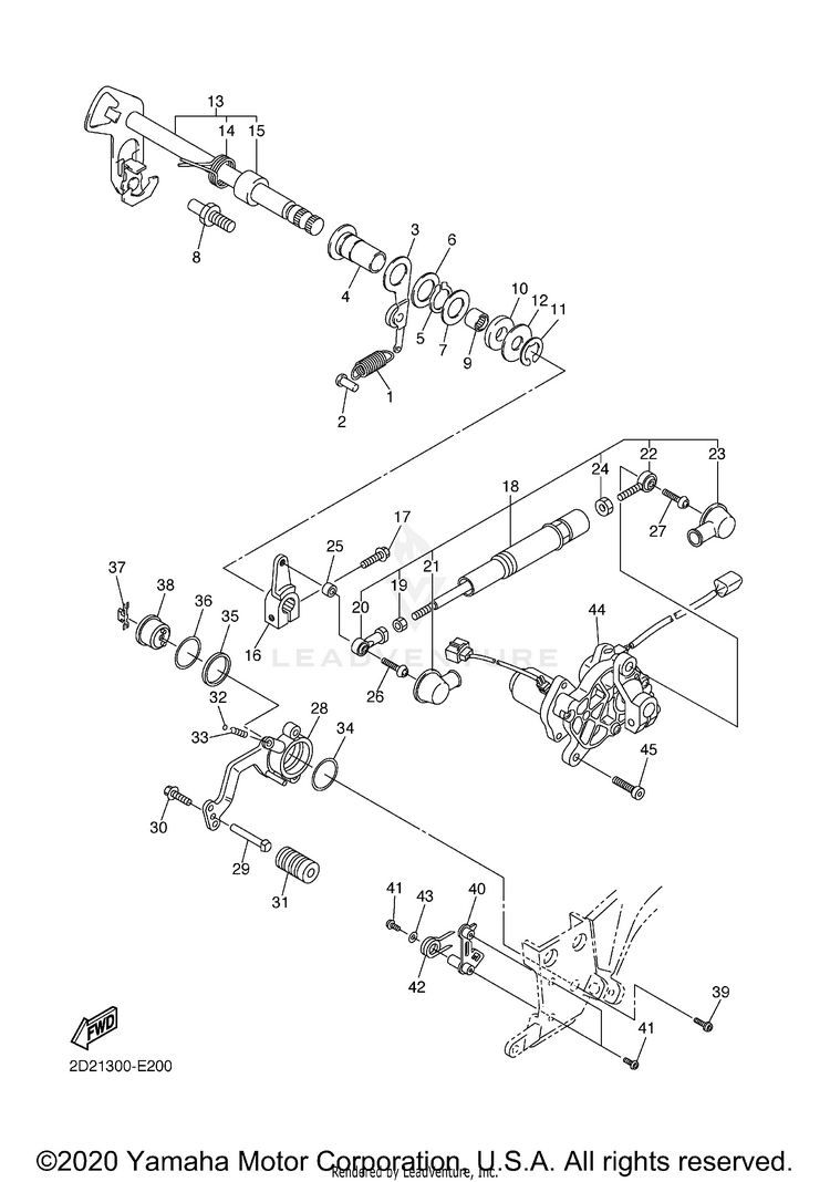 Shift Shaft Schematic