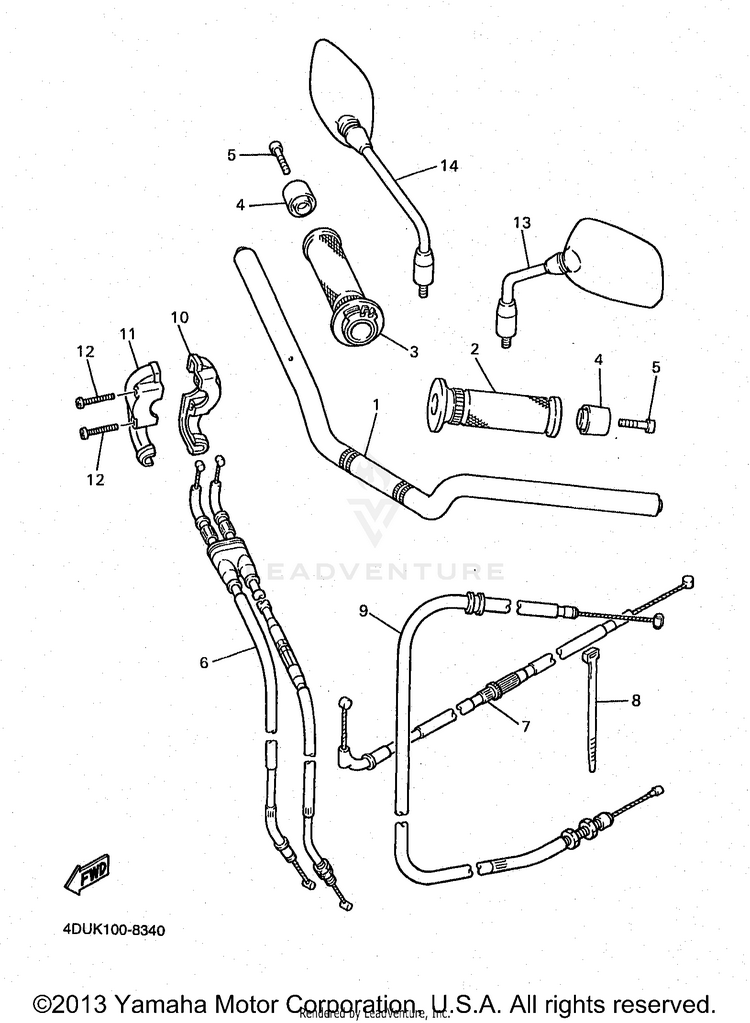 Steering Handle Cable Schematic