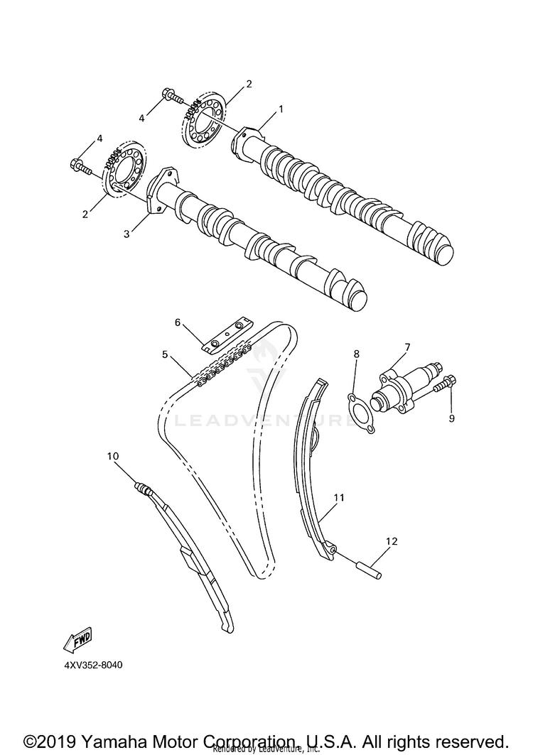 Camshaft Chain Schematic