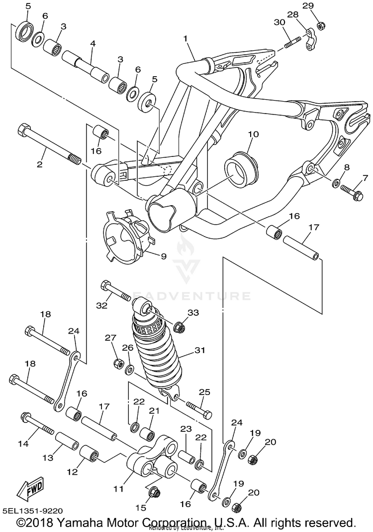 Rear Arm Suspension Schematic