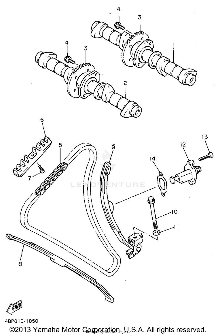 Camshaft Chain Schematic