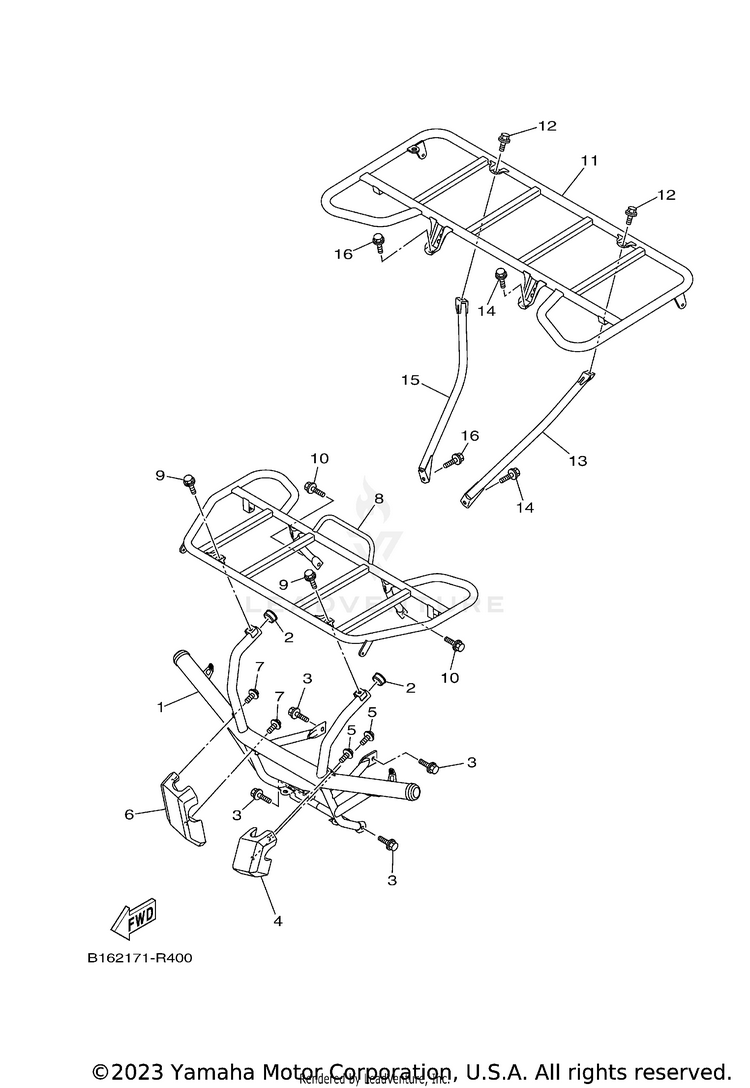Guard KODIAK 700 EPS - YFM70KPAPG - 2023 Schematic