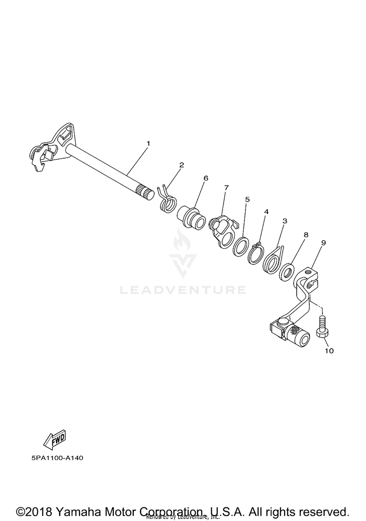 Shift Shaft Schematic