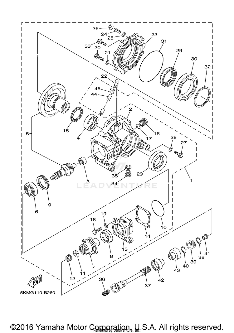 Drive Shaft GRIZZLY 660 - YFM66FAT - 2005 Schematic