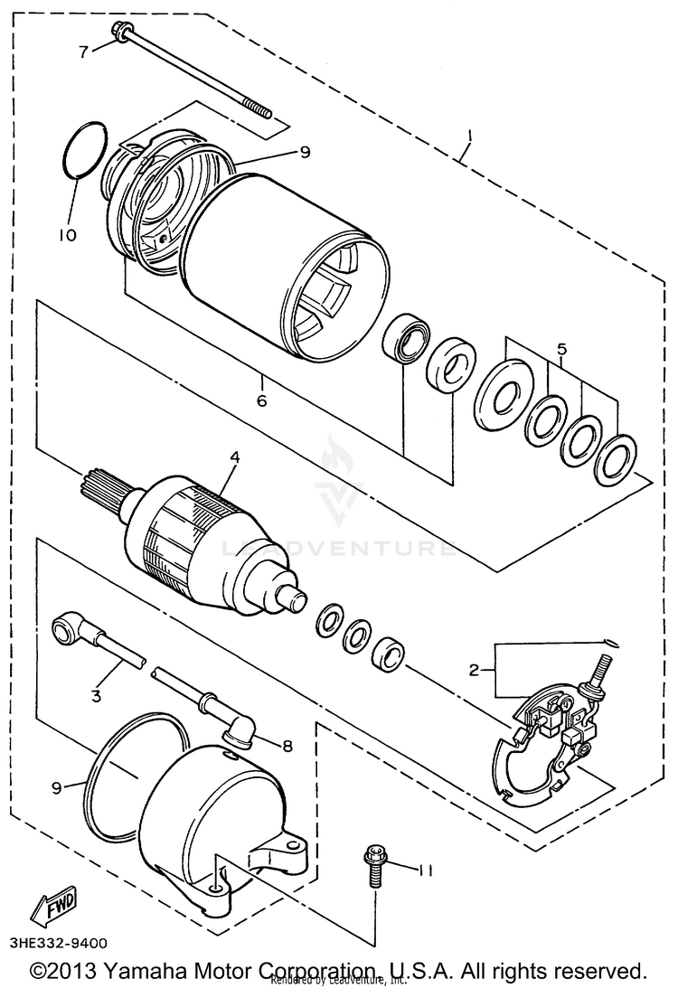 Starting Motor Schematic