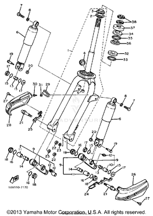 Front Fork Schematic
