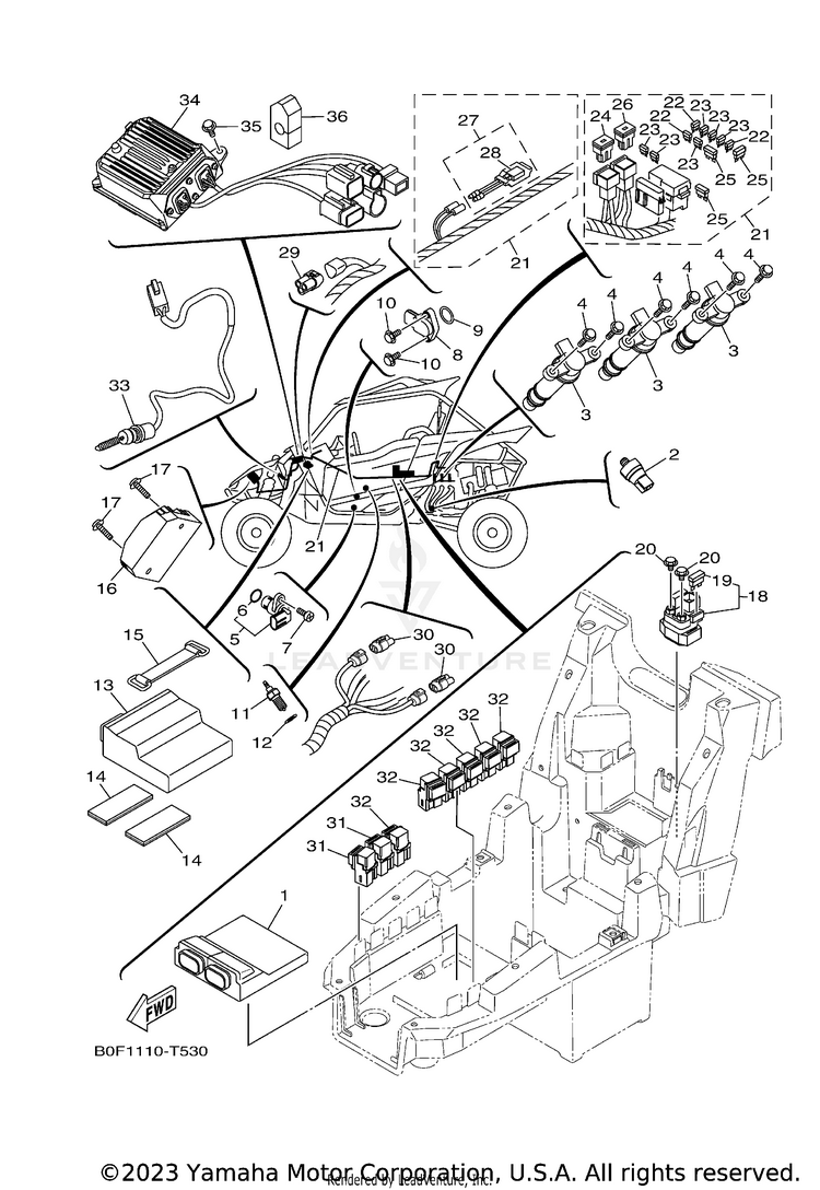 Electrical 1 YXZ1000R EPS SS SE - YXZ10YESJL - 2018 Schematic
