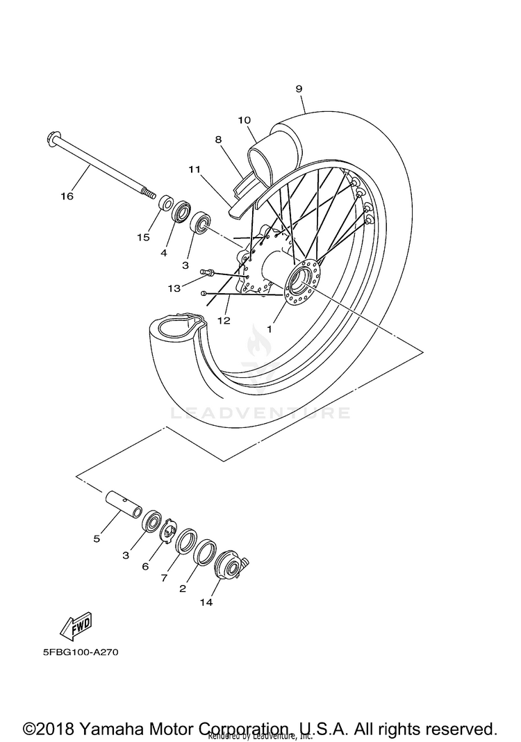 Front Wheel Schematic