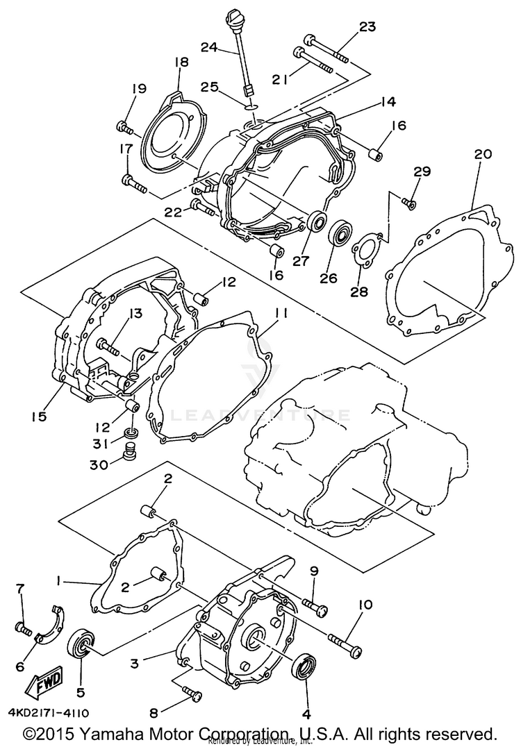 Crankcase Cover 1 Schematic