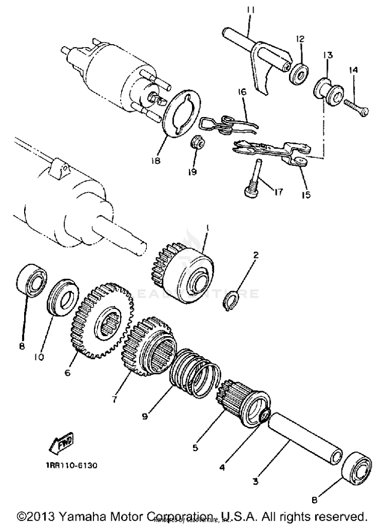 Starter Clutch Schematic