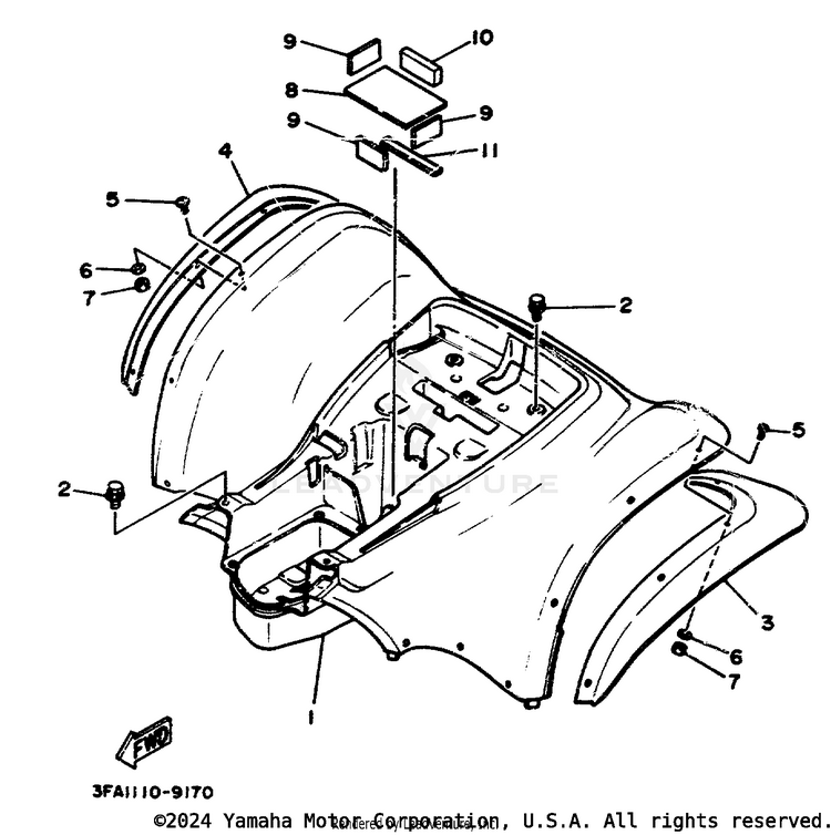Rear Fender Schematic