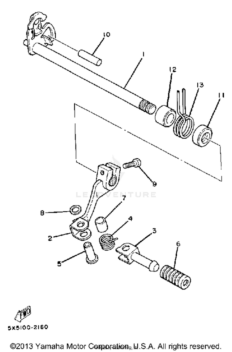Shift Shaft - Pedal Schematic