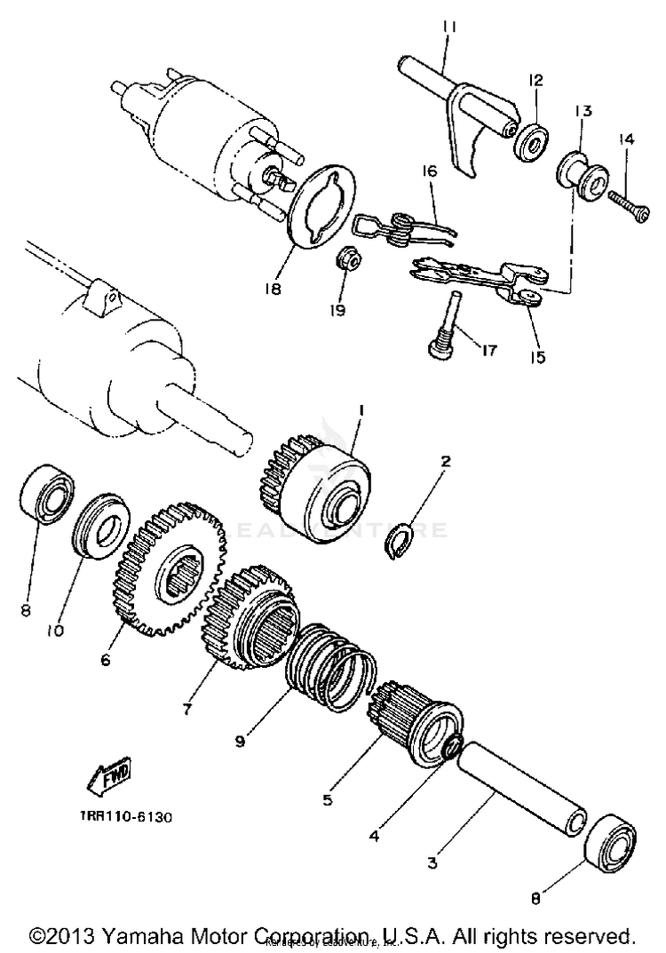 Starter Clutch Schematic