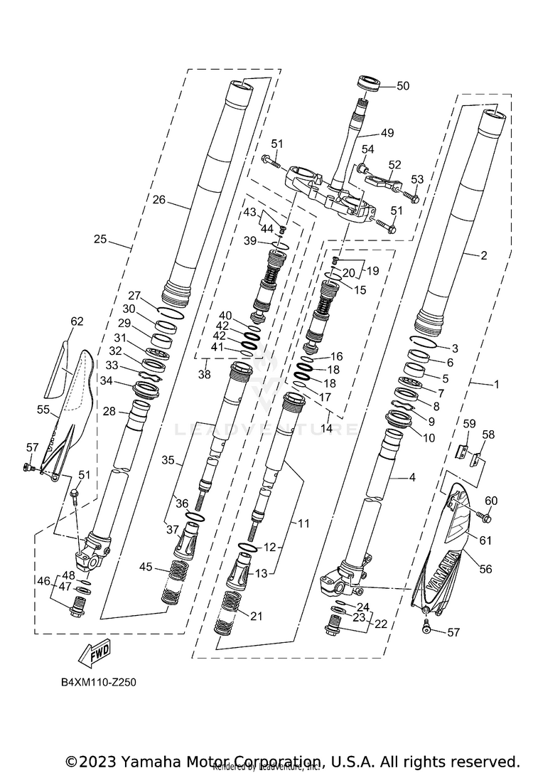Front Fork Schematic