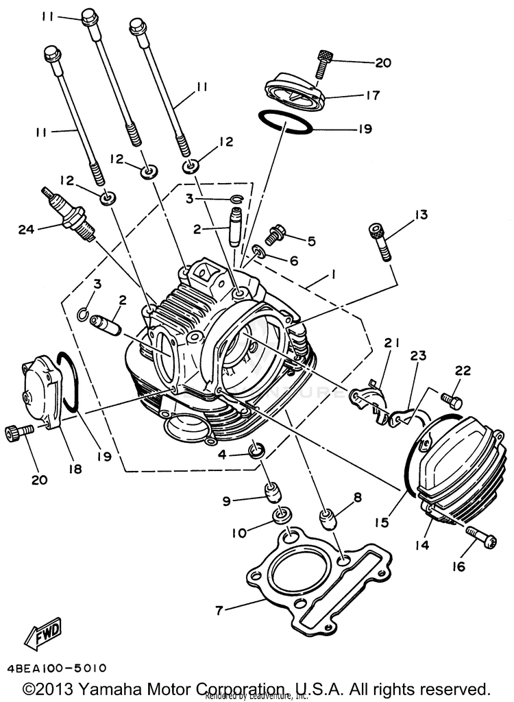 Cylinder Head Schematic