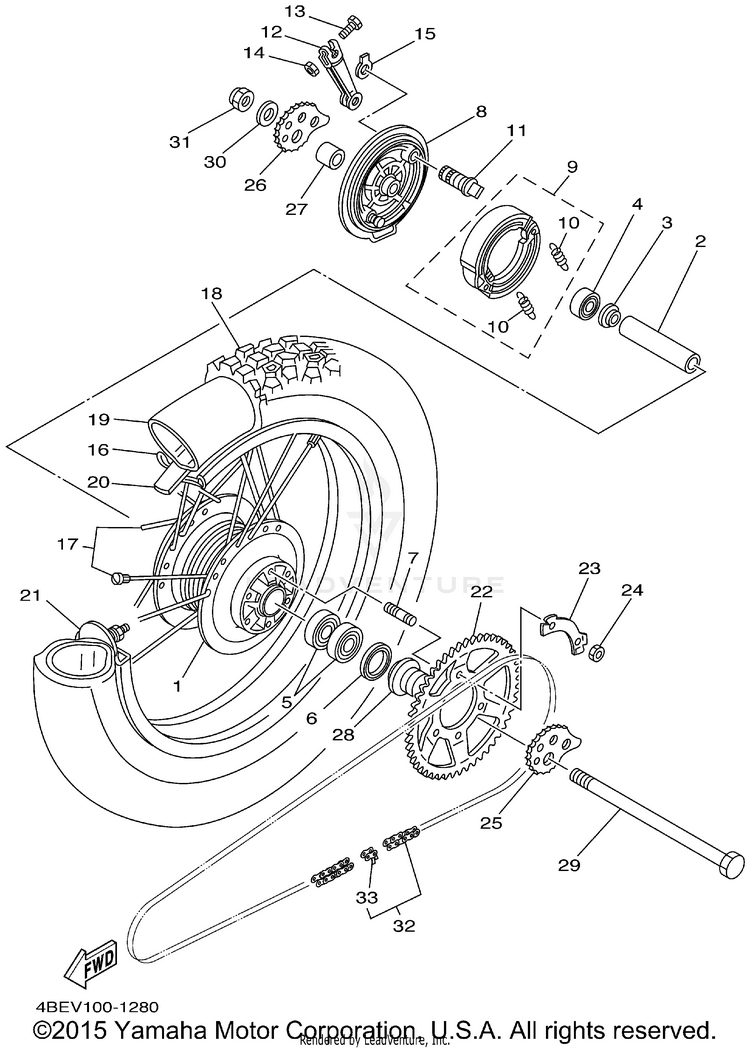 Rear Wheel Schematic