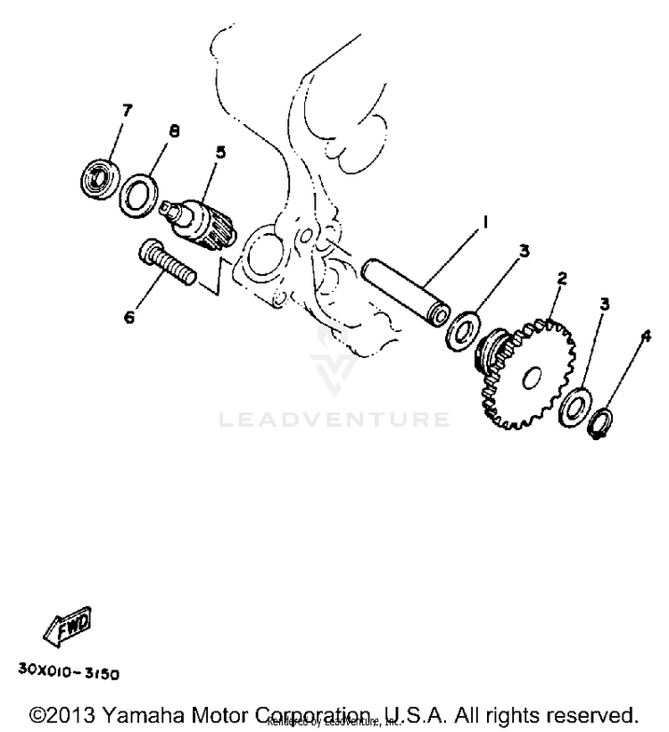 Tachometer Gear Schematic