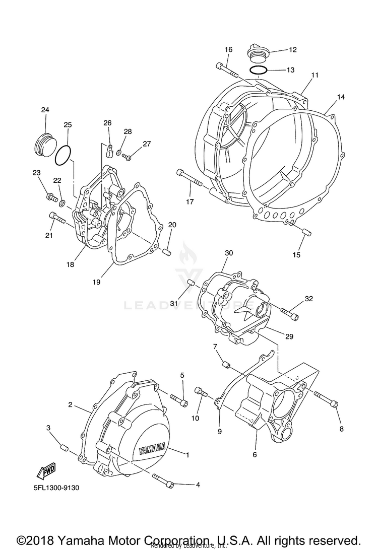 Crankcase Cover 1 Schematic