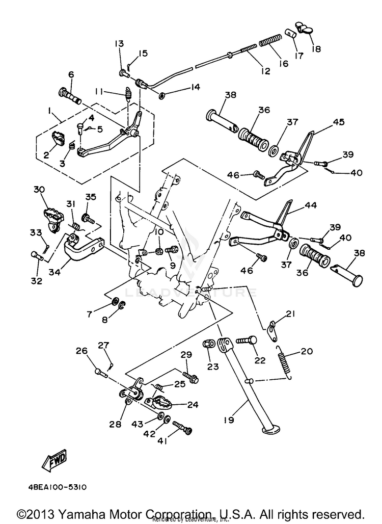 Stand Footrest Schematic