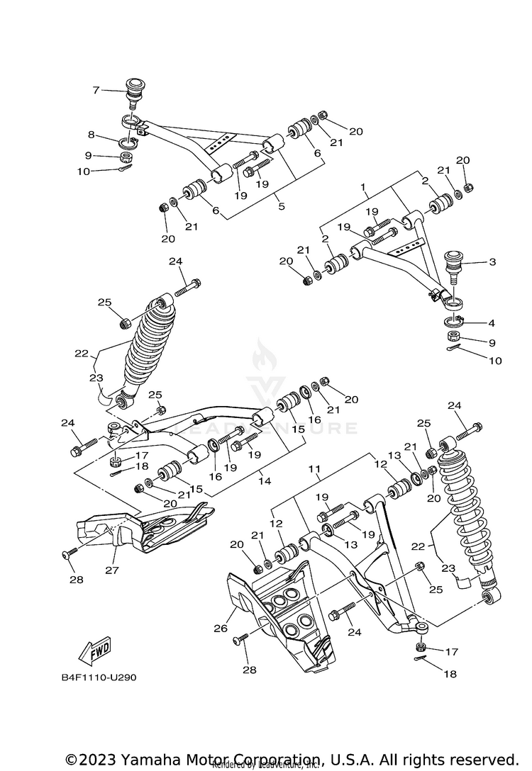 Front Suspension & Wheel Schematic