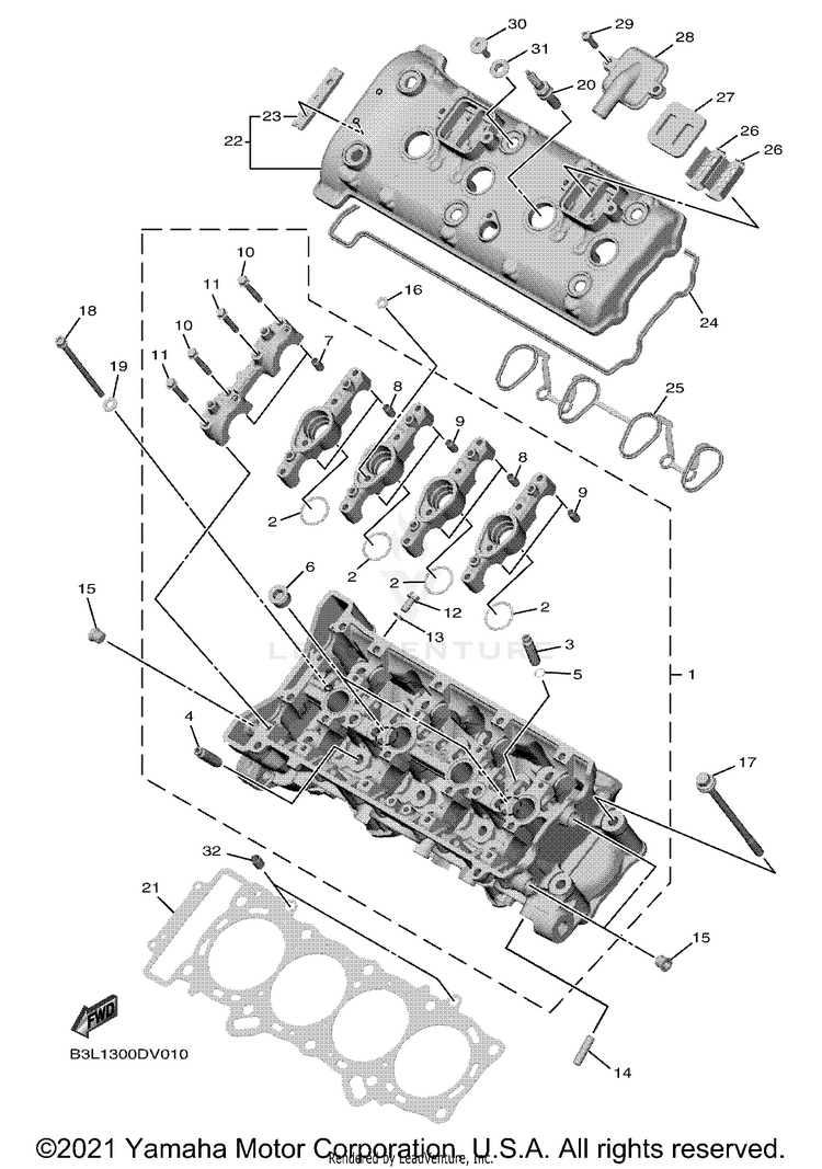 Cylinder Head Schematic