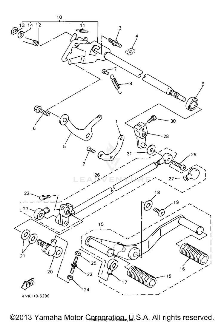 Shift Shaft Schematic