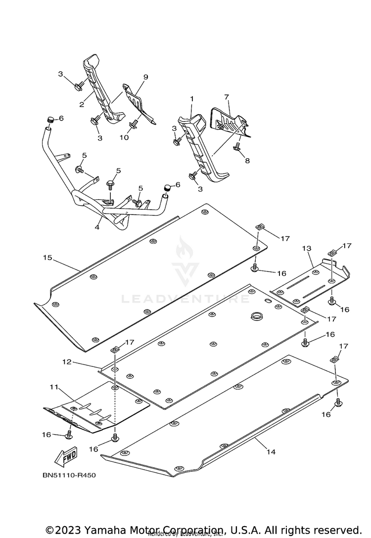 Guard WOLVERINE R-SPEC EPS - YXE70WPSHS - 2017 Schematic