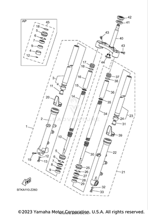 Front Fork Schematic