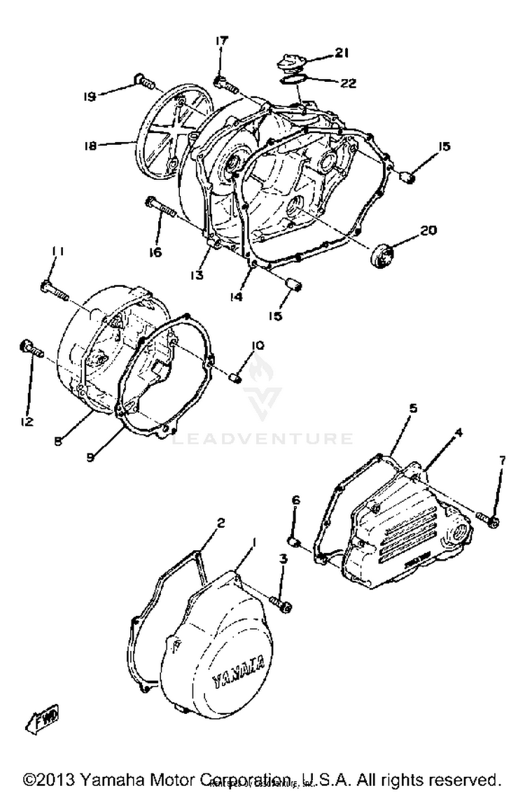 Crankcase Cover Schematic