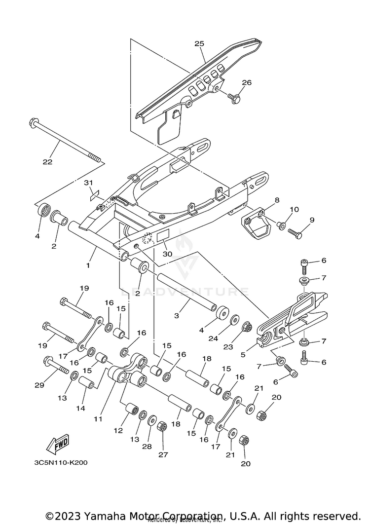 Rear Arm Schematic