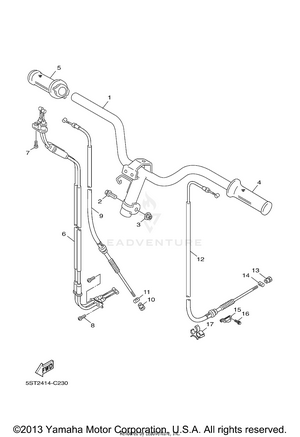 Steering Handle Cable Schematic