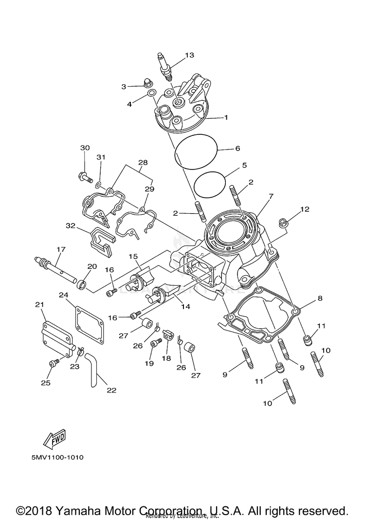 Cylinder Head Schematic