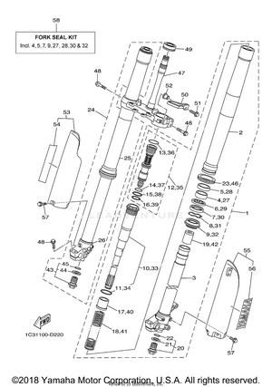 Front Fork Schematic