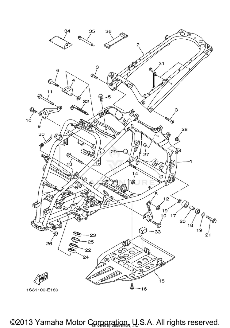 Frame 700 SPECIAL EDITION - YFM7RSEA - 2011 Schematic