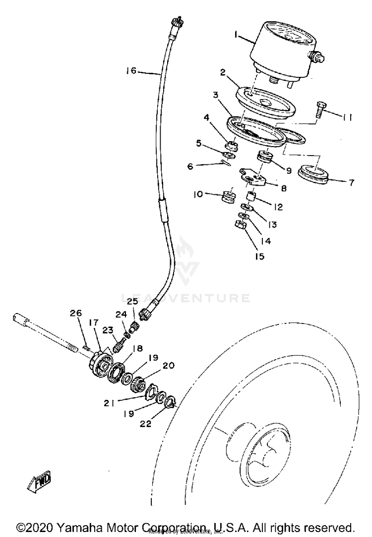 Speedometer - Meter Gear Schematic